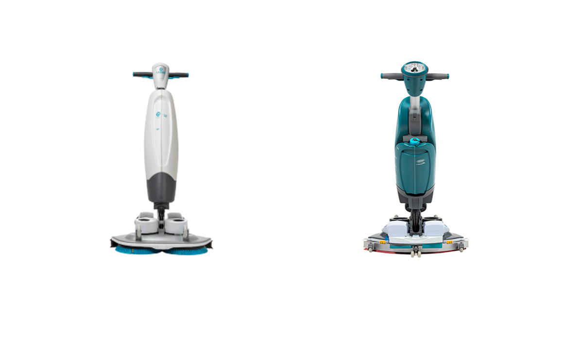 Small floor scrubber